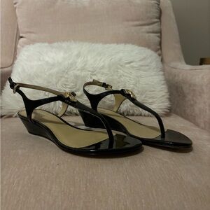 Women’s Black Michael Kors Wedge Sandal Size:6.5